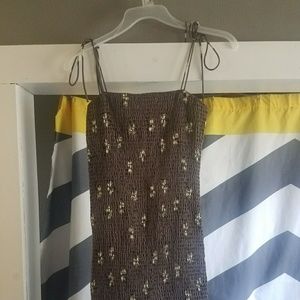 Tie Strap Smocked Dress